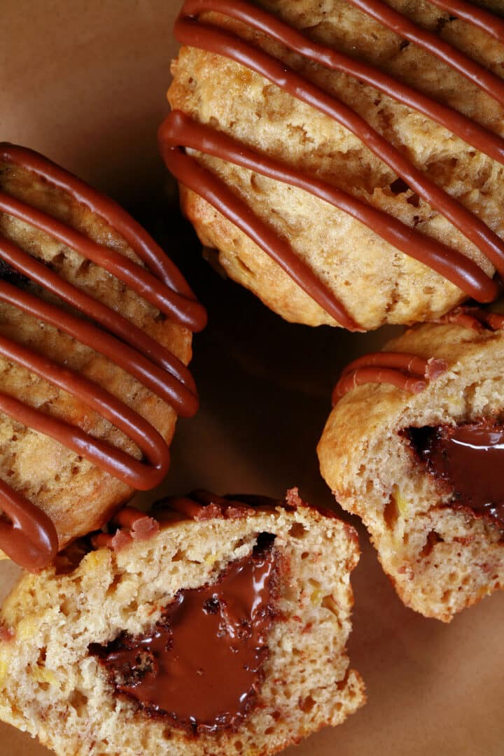 Stuffed Banana Nutella Muffins Recipe Celebration Generation