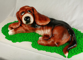 Bassett Hound Cake