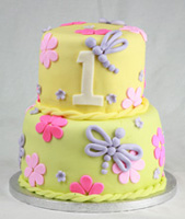 Dragonflies Birthday Cake