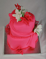 Draped Birthday Cake