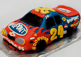 Jeff Gordon Racecar Cake