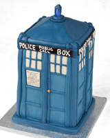 Tardis Cake for Wil Wheaton