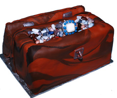 Treasure Chest Groom's Cake