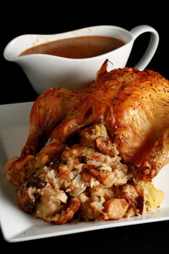 Savory Mushroom Chestnut Stuffing - Celebration Generation