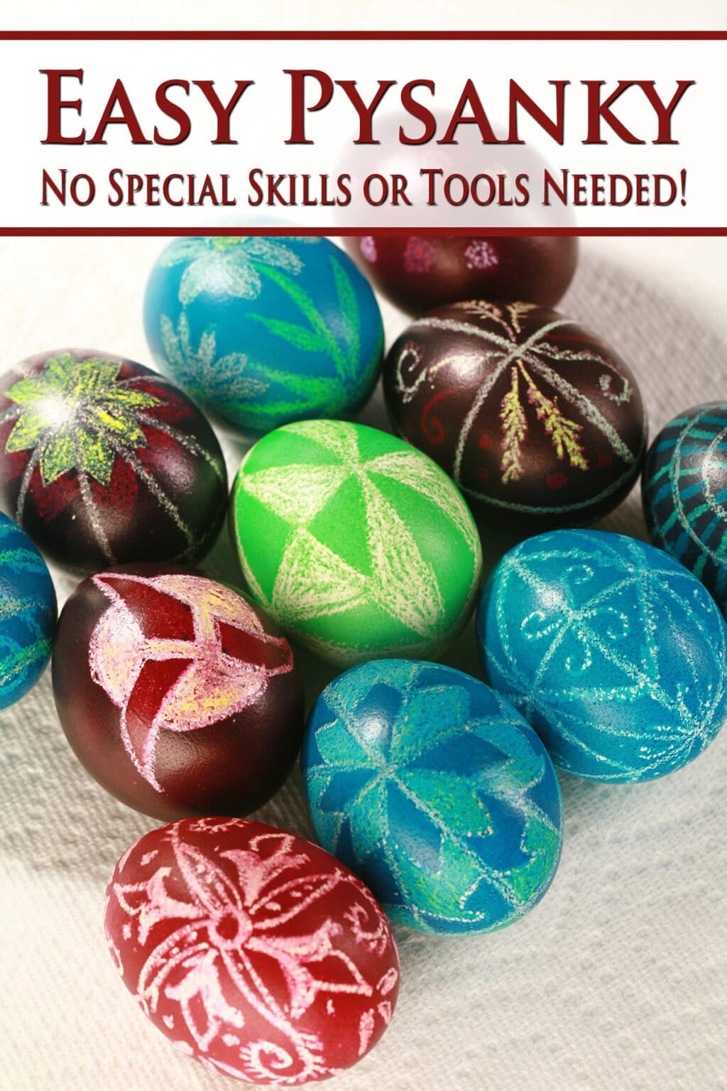 Easy Ukrainian Easter Eggs [Pysanky] No Special Tools Needed!