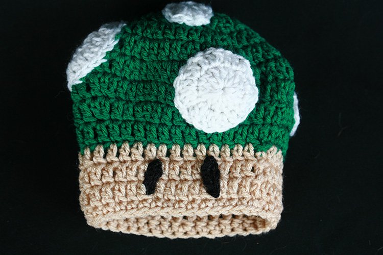 Free Crochet Pattern: 1 Up Mushroom Hat