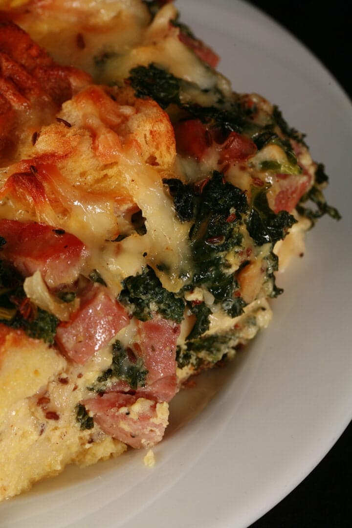 Ham Swiss and Kale Strata - Celebration Generation