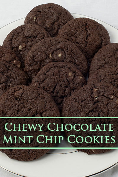 Chewy Chocolate Mint Chip Cookies