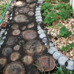DIY Wood Slice Garden Path