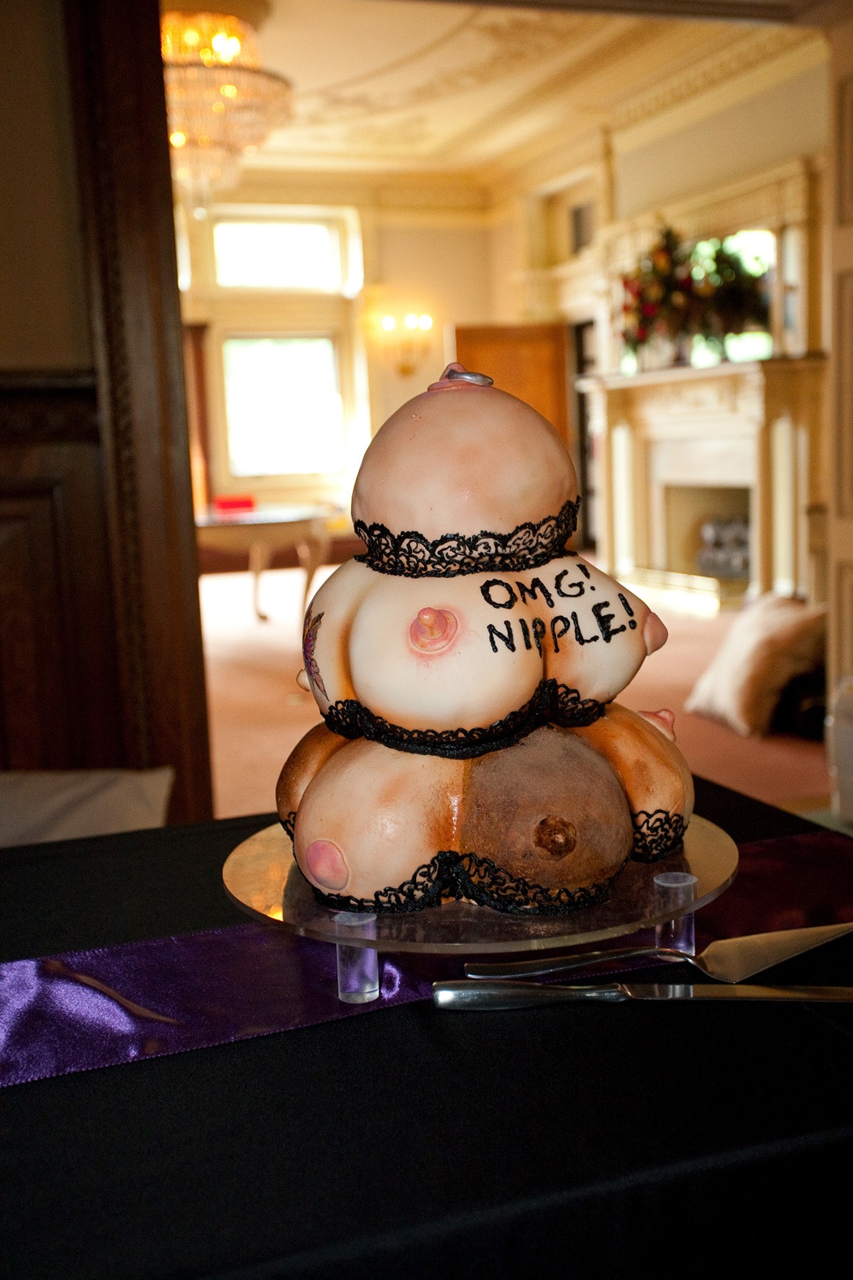 The pile of boobs cake.