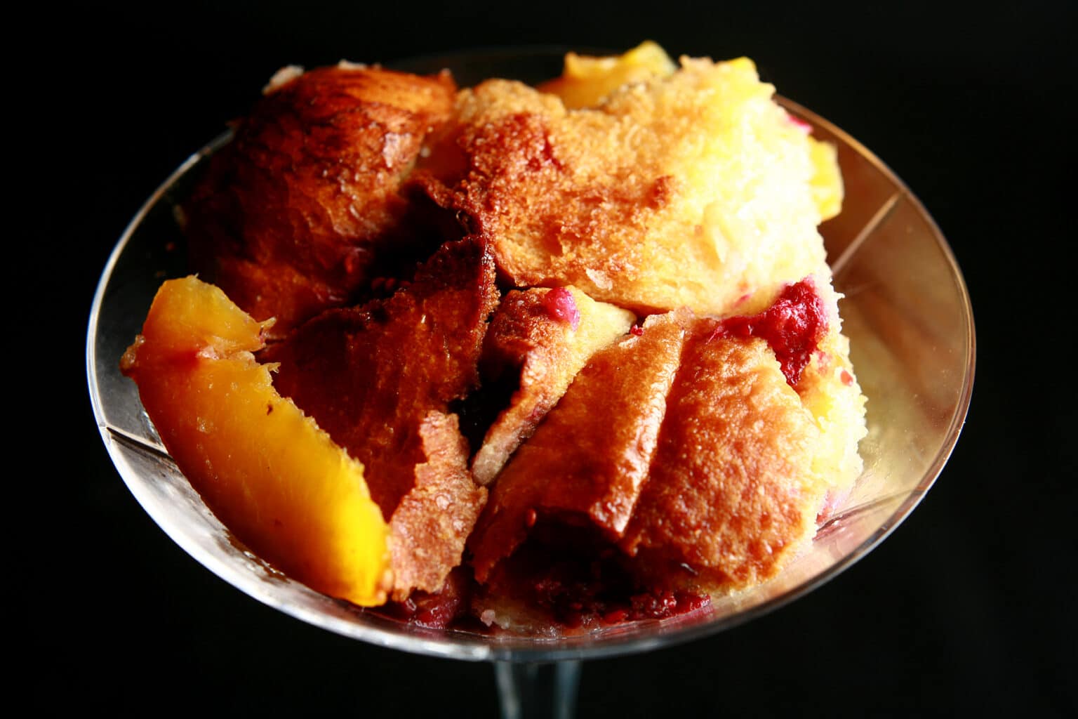 Boozy RaspberryPeach Bread Pudding Celebration Generation