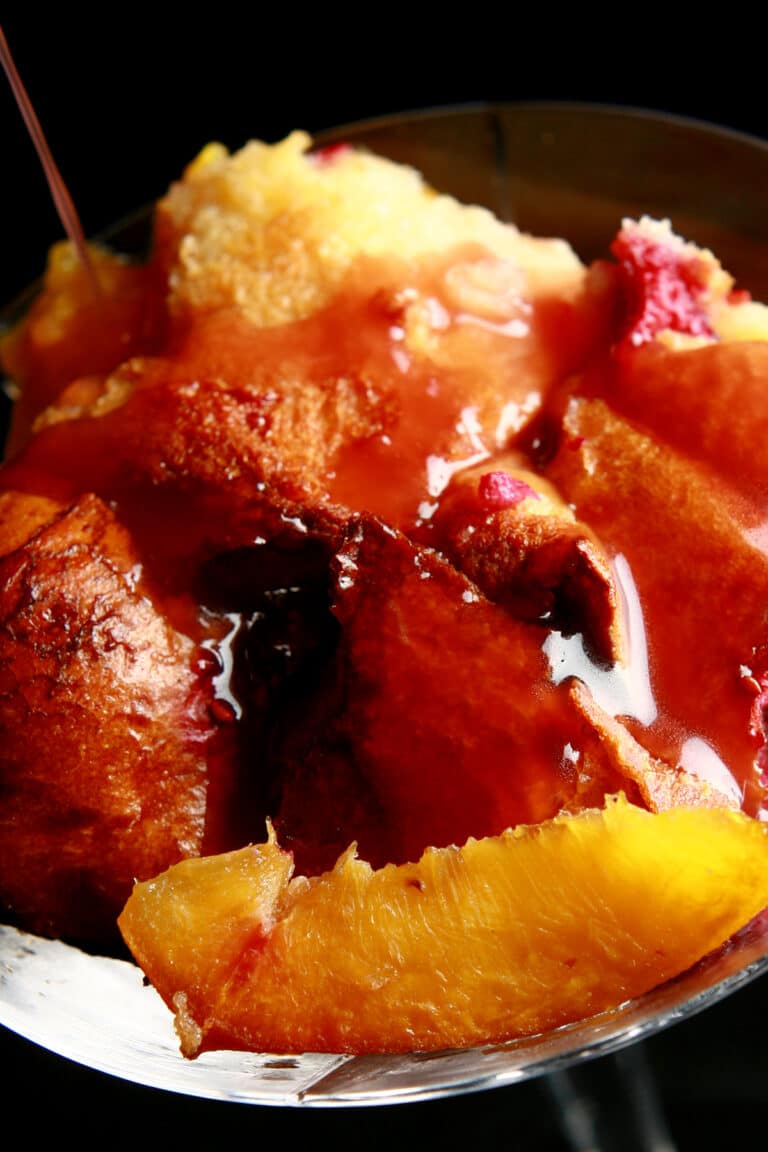 Boozy RaspberryPeach Bread Pudding Celebration Generation