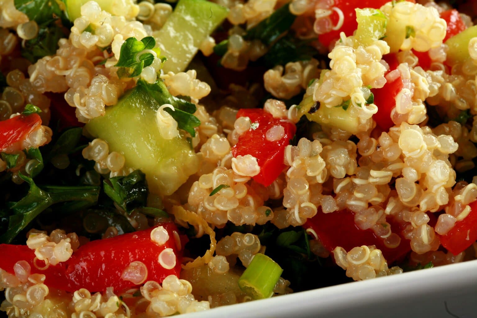 No-Tomato Quinoa Tabbouleh - Celebration Generation