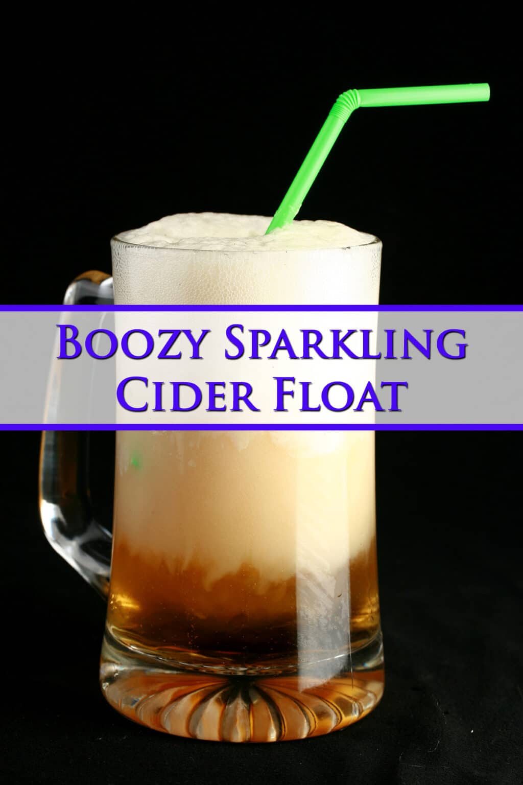 Boozy Sparkling Cider Float - Celebration Generation