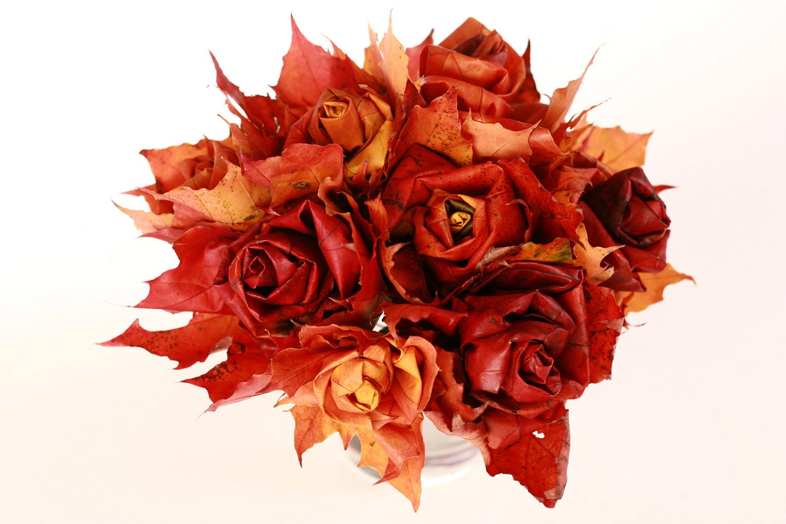 Maple Leaf Roses [A Craft for Fallen Leaves] - Celebration Generation
