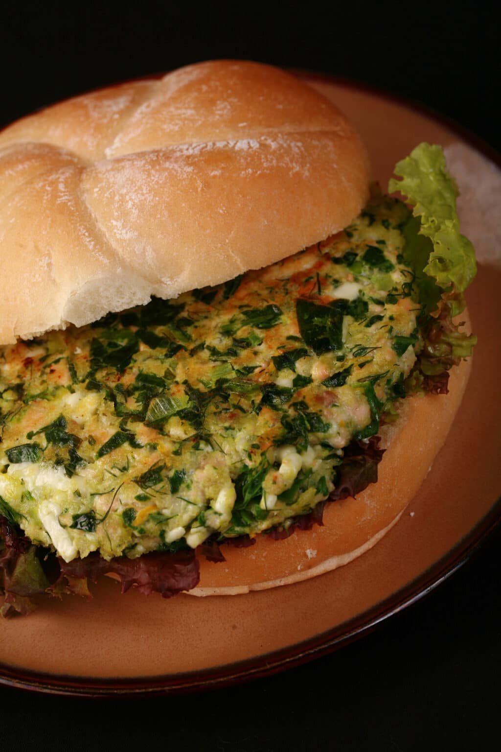 Spinach Feta Salmon Burgers Celebration Generation