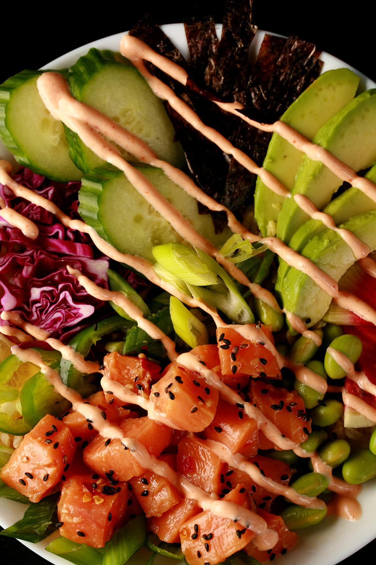 Keto Spicy Salmon Poke Bowl Celebration Generation