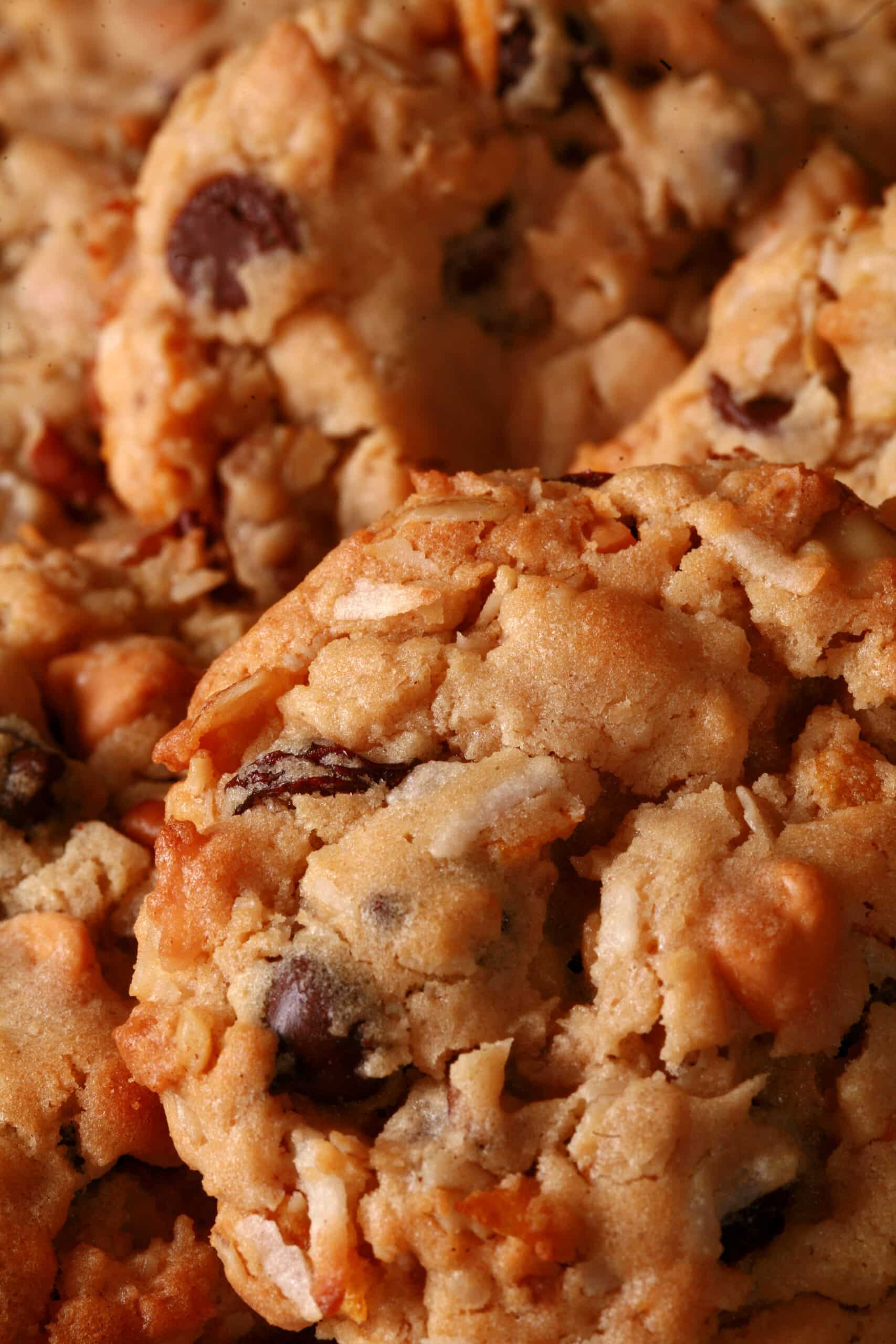 A plate of the ultimate cowboy cookies.