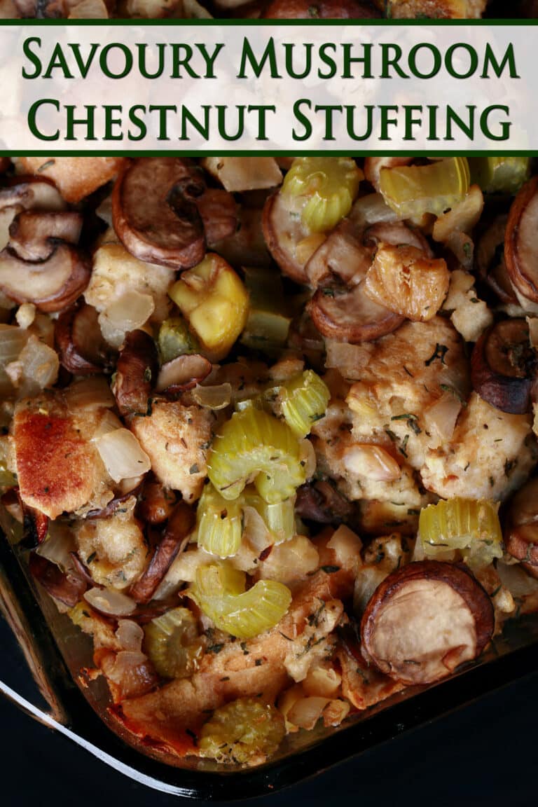 Mushroom Chestnut Stuffing Recipe - Celebration Generation