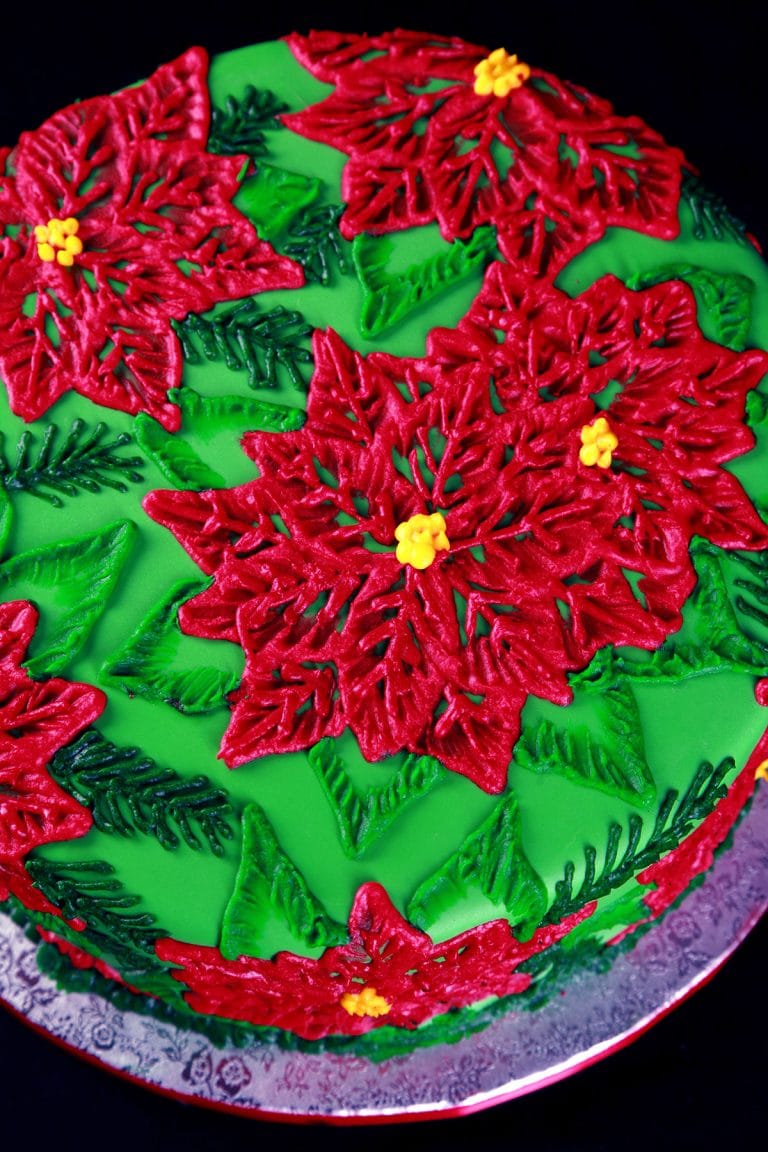 Christmas Poinsettia Cake Tutorials - Celebration Generation