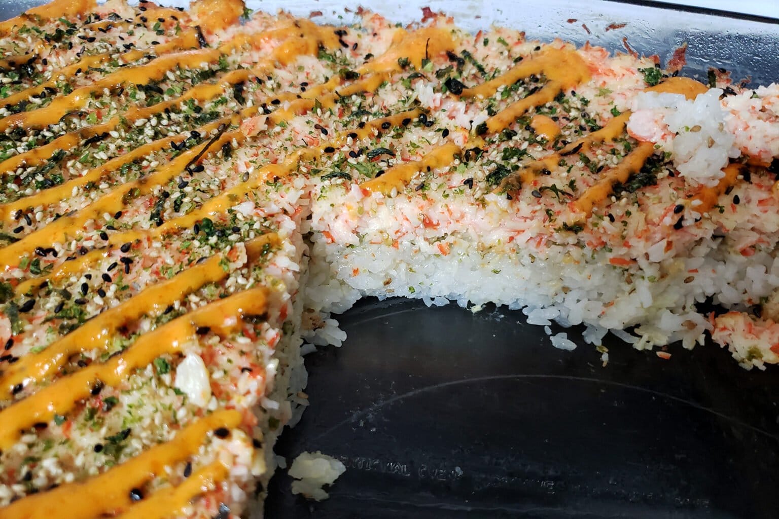 Easy Sushi Bake Recipe [Sushi Casserole] - Celebration Generation