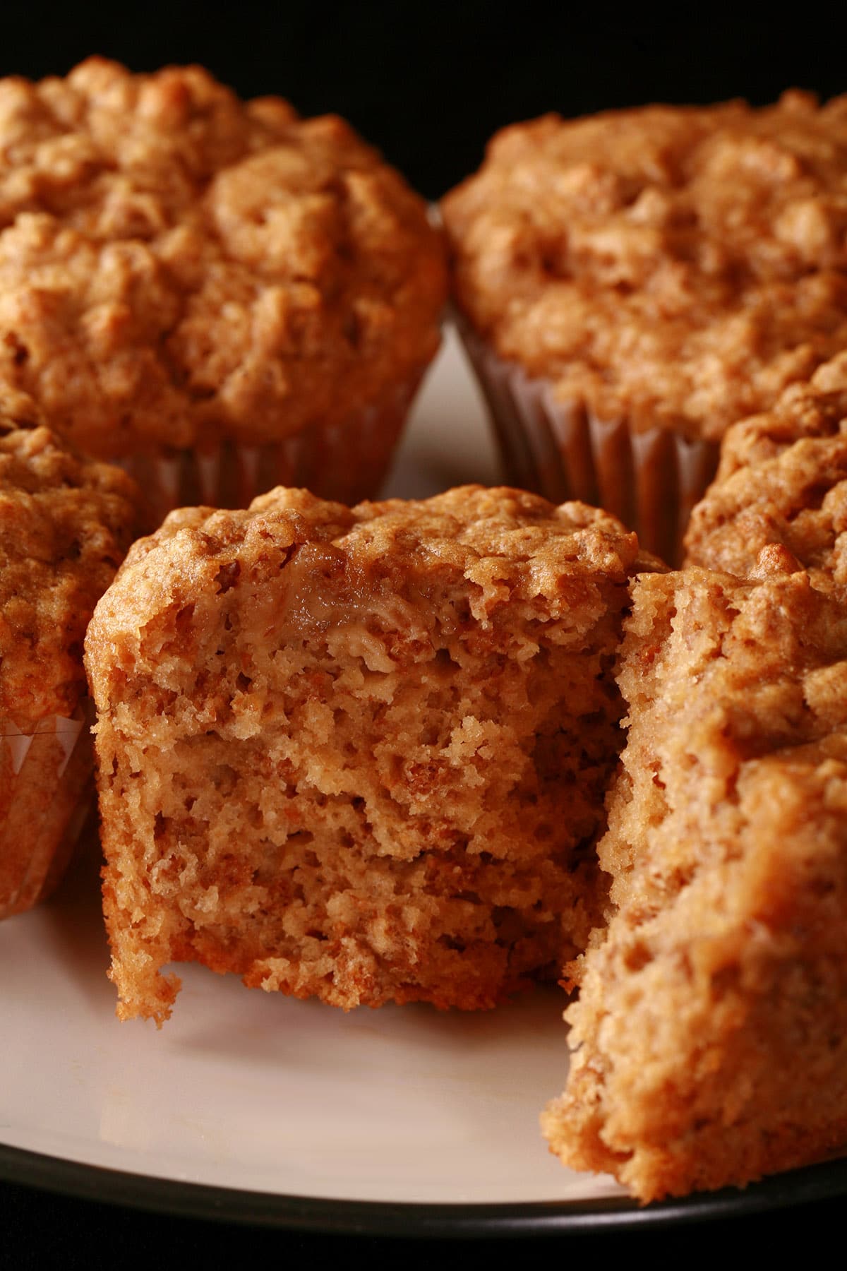 A plate of All Bran Muffins.