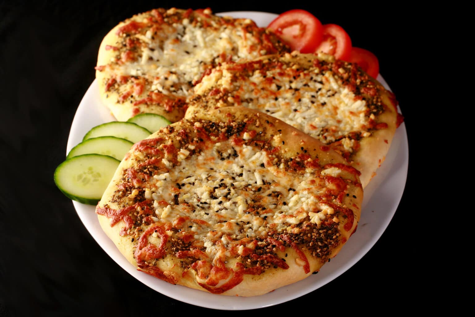 Za'atar Manakish Recipe [With Cheese!] - Celebration Generation