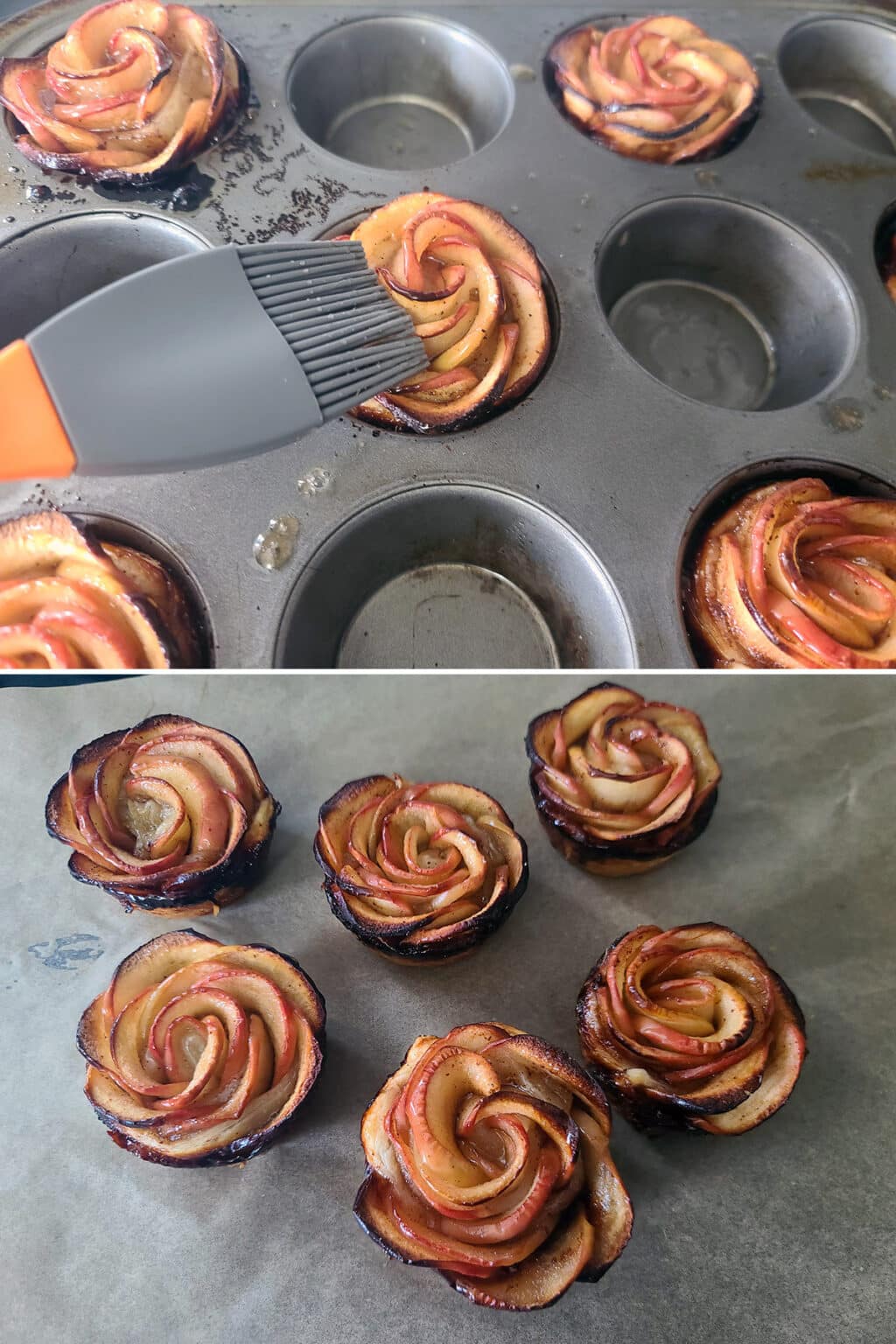 Maple Baked Apple Roses With Puff Pastry - Celebration Generation