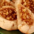 A plate of apple pie cookies.
