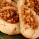 A plate of apple pie cookies.