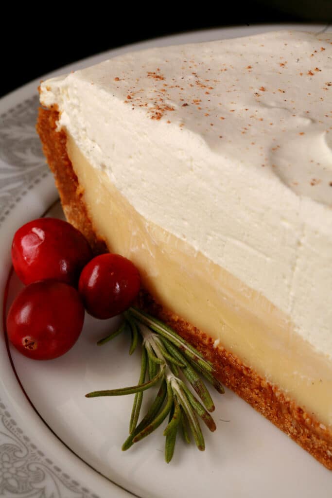 No Bake Eggnog Pie [Eggnog Cream Pie] Celebration Generation