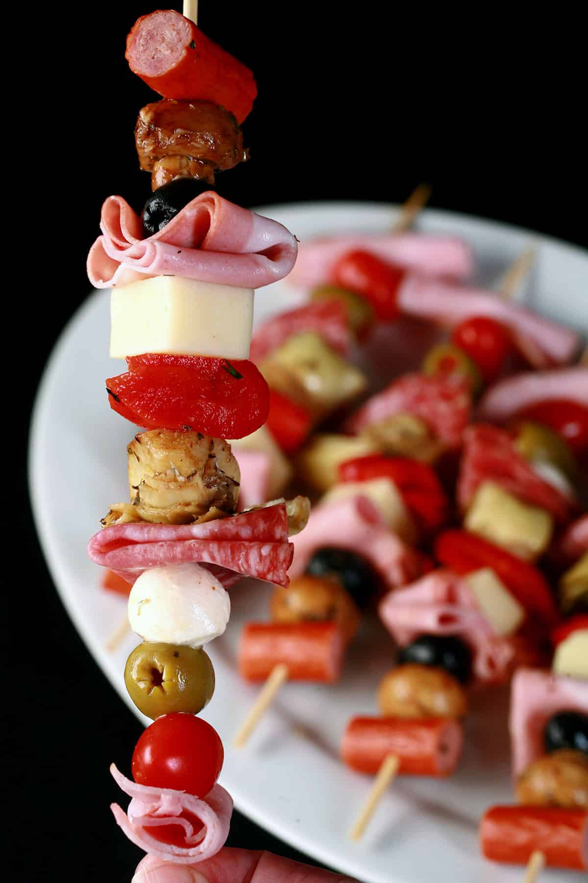 Easy Antipasto Skewers Appetizer