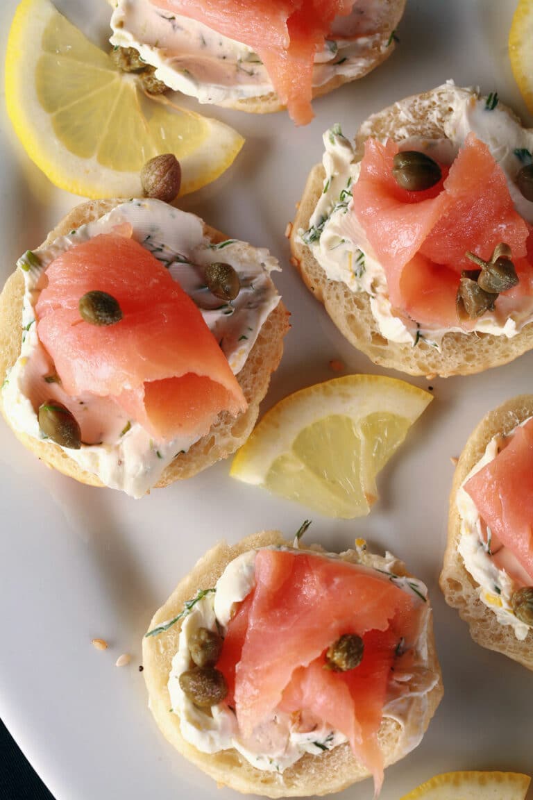 Smoked Salmon Bagel Bites Recipe Celebration Generation