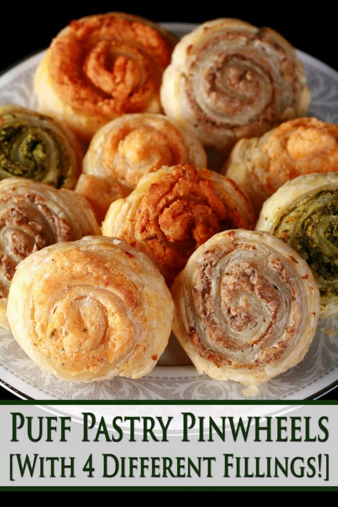 Puff Pastry Pinwheels Recipe [With 4 Different Filling Recipes