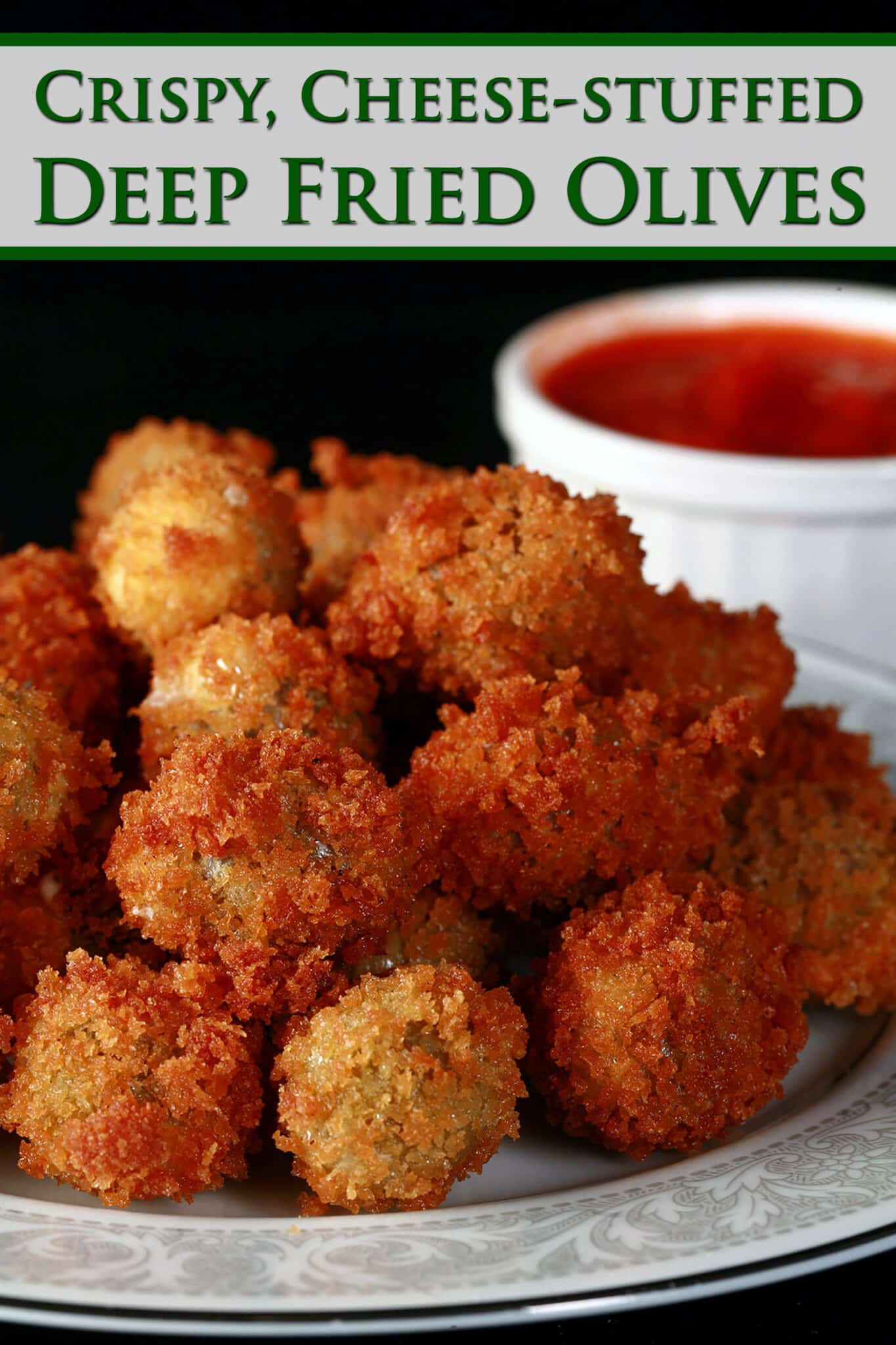 Crispy Fried Olives Recipe [Stuffed with Garlic and Cheese!] Celebration Generation
